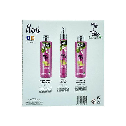Nani sweet home cadeauverpakking bramen en white musk douchecreme, bodymist en bodycreme