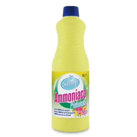 Soft ammoniak ontvetter citroen 1 liter bottle with fresh lemon scent for deep cleaning.