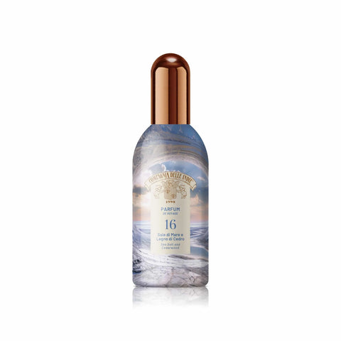 Compagnia Delle Indie EDT nr16 fragrance bottle with sea salt and cedarwood scent.