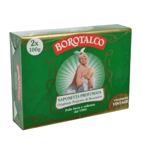 Borotalco zeepblokje original 2x 100g dermatologisch getest met frisse citrusgeur.