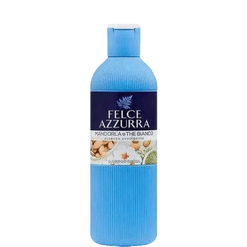 Felce Azzurra bad en douchecrème amandel witte thee 650ml fles