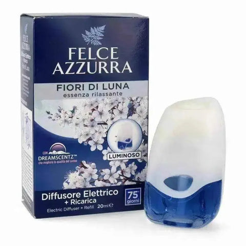 Felce Azzurra Fiori di Luna moonflowers elektrische luchtverfrisser baHemelse-geuren.nlFelce Azzurra Fiori di Luna moonflowers elektrische luchtverfrisser basic 20 ml