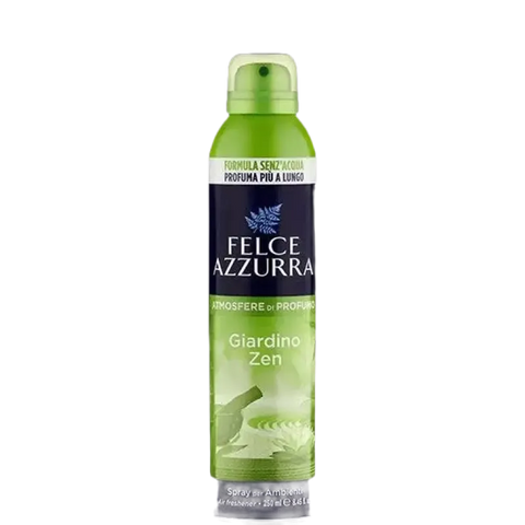 Felce Azzurra huisspray zen garden 250ml luchtverfrisser met lelietje-van-dalen en pioenbloemblaadjes geur.