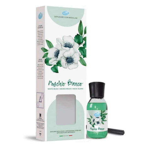 Soft geurstokjes white musk 125ml, Hemelse-geuren.nl