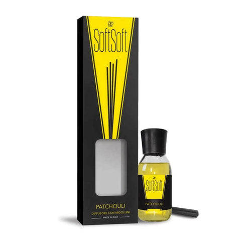 Soft geurstokjes patchouli 125ml, Hemelse-geuren.nl