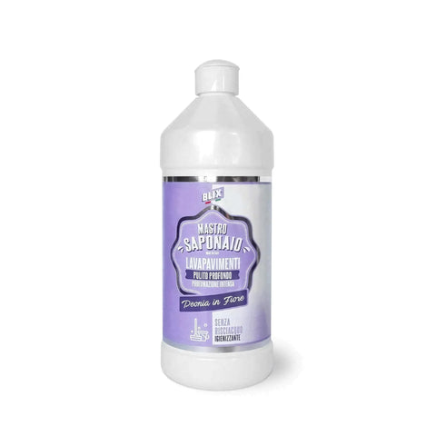 Blix Mastro Saponaio geconcentreerde vloerreiniger Pioenroos fles, 850 ml.