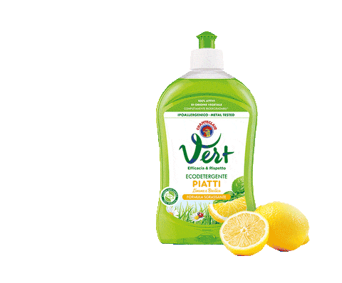 Chante Clair geconcentreerd afwasmiddel citroen basilicum 500ml fles voor glanzend schoon servies.