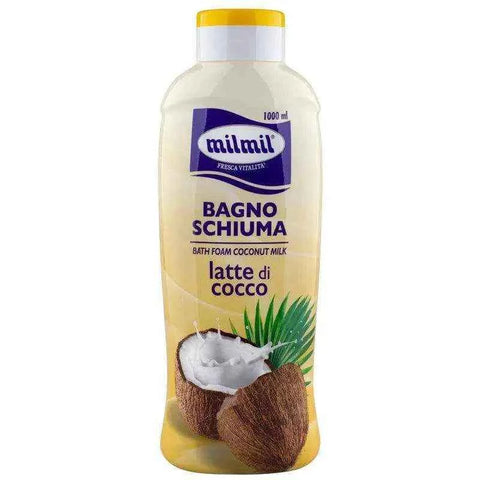 Mil mil bad en douche kokosmelk 1000ml - Hemelse-geuren.nl