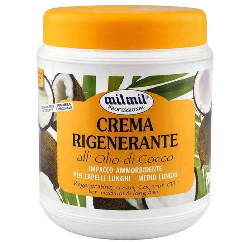 Mil mil haarmasker 1000ml! Regenererend met kokos voor betere doorkambaarheid voor lang haar