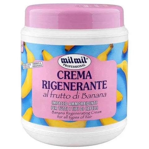 Mil mil haarmasker 1000ml! Regenererend met Banaan voor betere doorkambaarheid voor ieder haar
