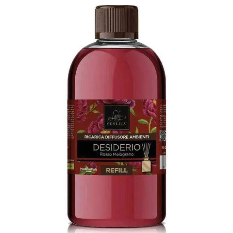 Lady Venezia geurstokjes navulling granaatappel 500ml fles.
