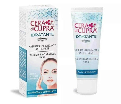Cera di Cupra gezichtsmasker diepreinigend en hydraterend, energizing anti-stress tube met verpakking.