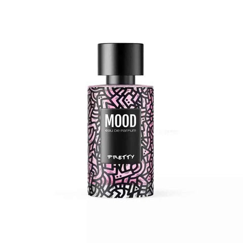 MOOD eau de parfum pretty 100ml bottle with decorative design.