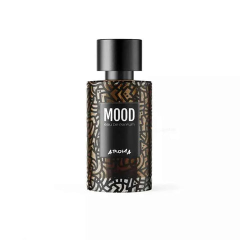 MOOD eau de parfum aroma 100ml bottle with floral and oriental design.