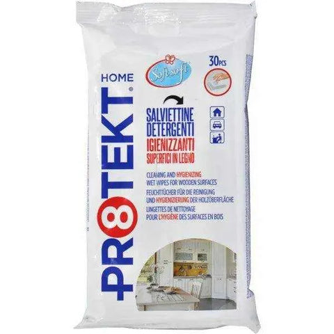 SOFT PROTEKT ontsmettende doekjes voor oppervlakken verpakking, 30 stuks, voor hygiënisch schoonmaken.