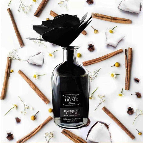 Sweet home geurstokjes in bloemvorm lavendel en pioenroos 250ml CadeaHemelse-geuren.nlbloemvorm lavendel en pioenroos 250ml Cadeauverpakking