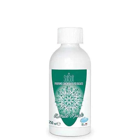 250ml bottle of SOFT geconcentreerde wasparfum White Musk with elegant and refined fragrance.