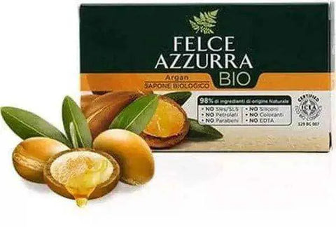 Felce Azzurra biologische arganolie zeepblokje, 125g, natuurlijke ingrediënten.
