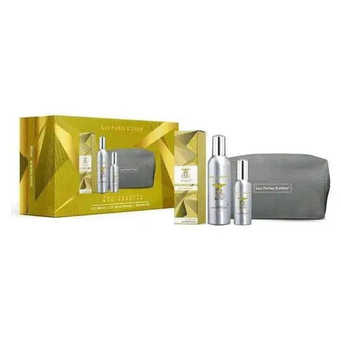 Les Perles D'Orient gift set with 150ml and 75ml eau de parfum and toiletry bag.