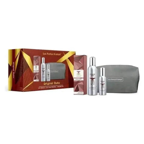 Les Perles D'Orient Original Notic gift set with 150ml and 75ml eau de parfum, and care pouch.