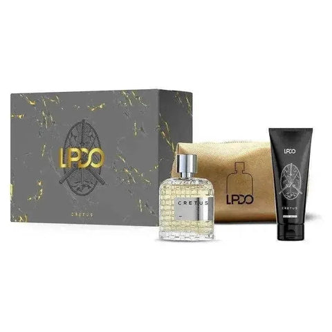 LPDO Cretus cadeauverpakking homme intense parfum en badset met verzorgingstasje.