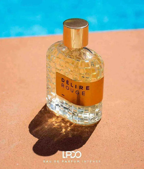 LPDO Délire Rouge cadeauverpakking eau de parfum Intense 100ml, bad enHemelse-geuren.nlélire Rouge cadeauverpakking eau de parfum Intense 100ml bad en douche 100ml en bijpassend verzorgingstasje