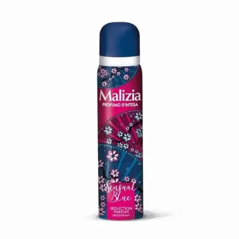 Malizia deodorant sensual blauw voor vrouwen, zonder parabenen of siliconen.