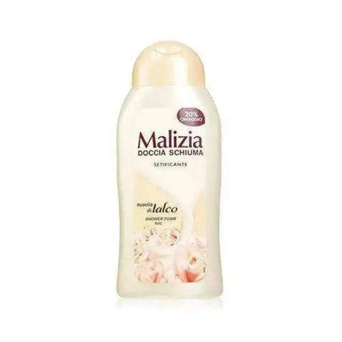 Malizia douchecreme talk 300ml with cotton extract and powdery scent.