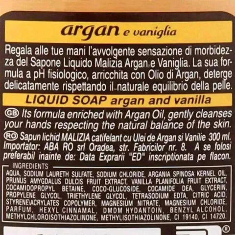 Malizia handzeep argan vanille