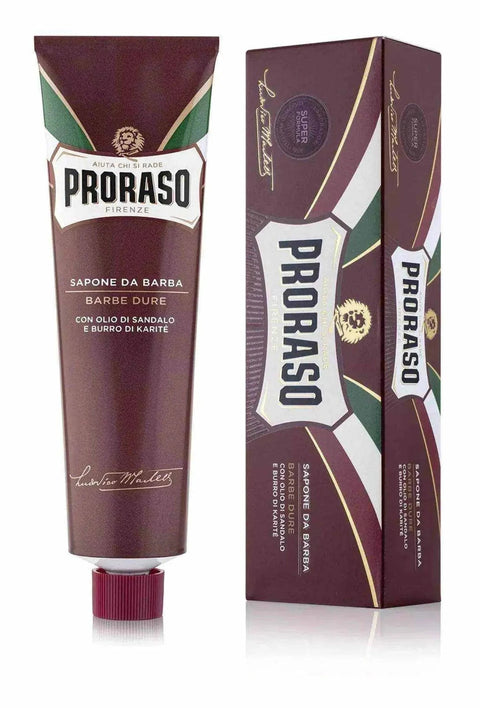 Proraso rood tube met sandelhoud