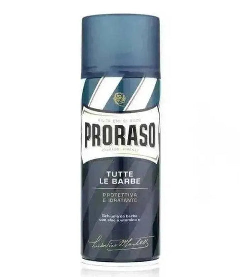 Proraso scheerschuim aloë vera 400ml voor droge huid, hydraterend, vrij van parabenen.