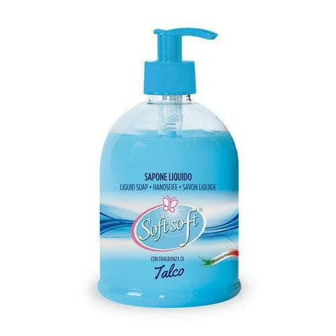 Soft Soft vloeibare handzeep 500ml met talk geur in pompdispenser.