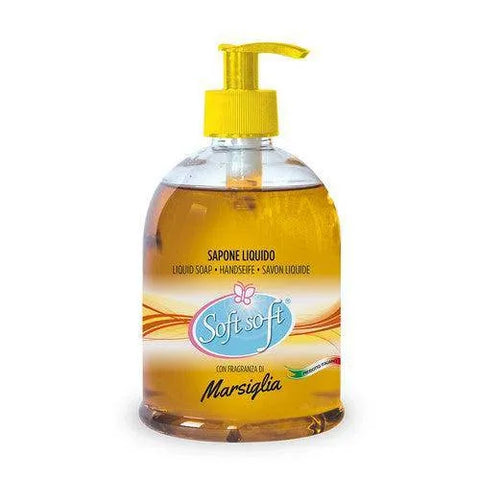 Soft soft vloeibare handzeep 500ml met Marseille-geur in pompdispenser.