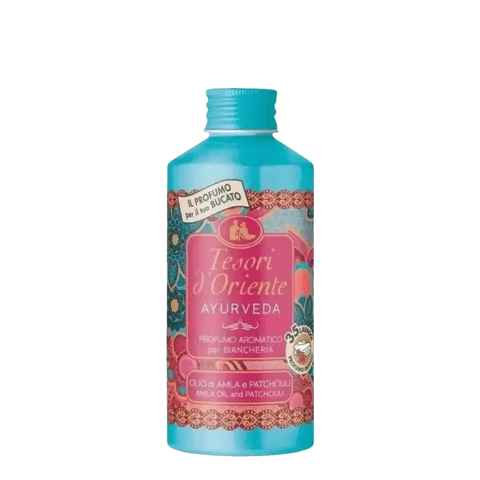 Tesori d'Oriente Ayurveda wasparfum fles 250ml met patchouli en amla-olie.