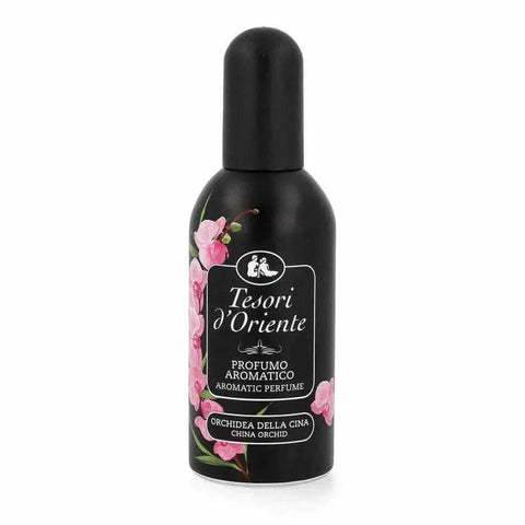 Tesori d'Oriente eau de parfum Chinese Orchidee bottle, 100ml, intense and sensual fragrance.