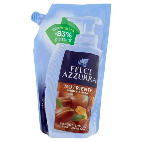 Vloeibare handzeep argan 500ml navulling met citrus, amandel, witte bloemen, vanille, en sandelhout.