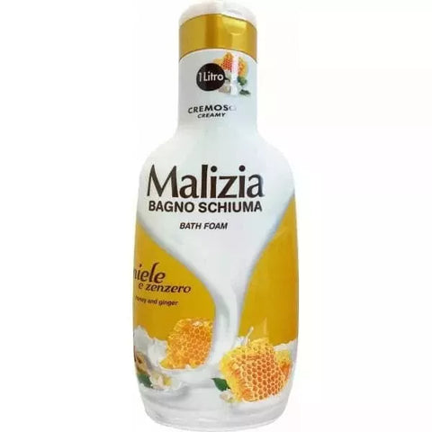 MALIZIA badcreme met honing en gember 1000ml - Hemelse-geuren.nl