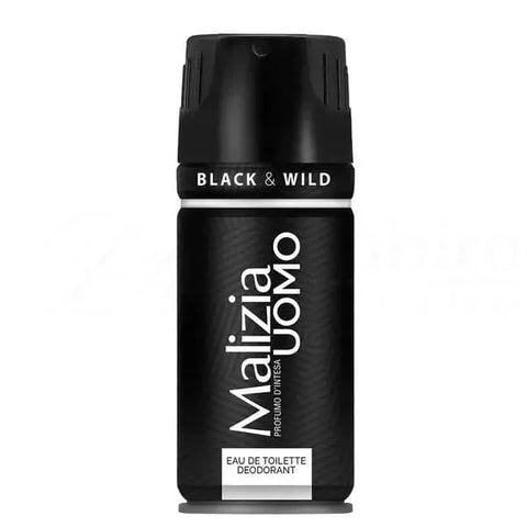 Malizia deodorant en bodymist mannen black and wild - Hemelse-geuren.nl