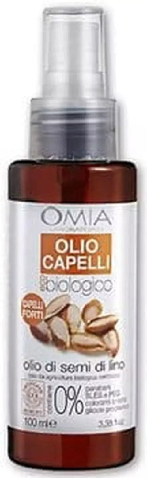 Omia Bio haarolie met biologische lijnzaad 100 ml - Hemelse-geuren.nl