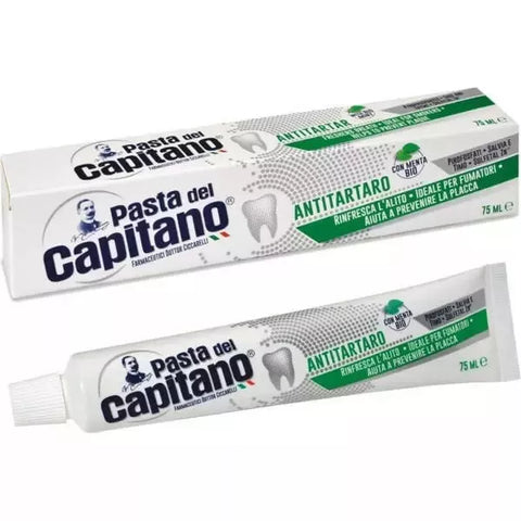 Pasta del capitano tandpasta ter voorkoming van tandsteen (antitartaro) ideaal voor rokers - Hemelse-geuren.nl