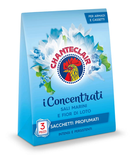Chante clair geparfumeerde zakjes met zeezout lotusbloem - Hemelse-geuren.nl