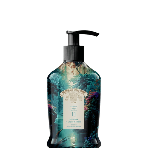 Compagnia delle Indie hand soap nr 11, orchid and cedarwood, 300ml bottle.