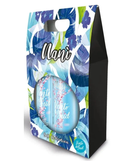 Nani sweet home cadeauverpakking wind uit het zuiden bodymist 75  ml en bad en douchecreme 250ml - Hemelse-geuren.nl