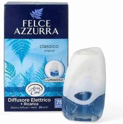 Felce Azzurra classic elektrische luchtverfrisser 20 ml met verlichtende diffuser en navulling.