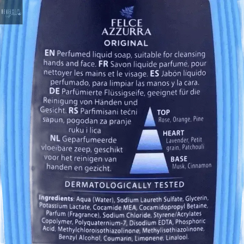 Felce Azzurra Vloeibare handzeep classico 300ml - Hemelse-geuren.nl