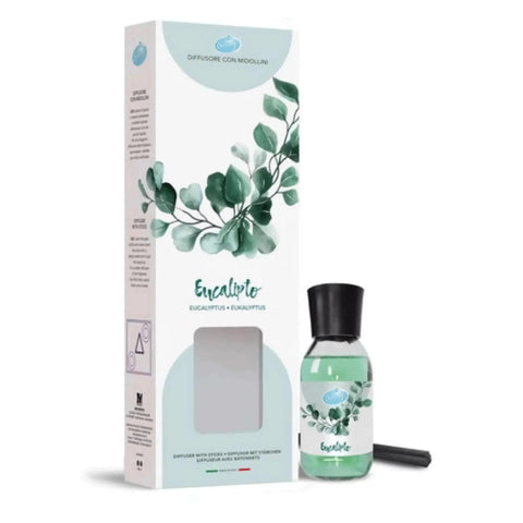 Soft geurstokjes Eucalyptus 125ml - Hemelse-geuren.nl