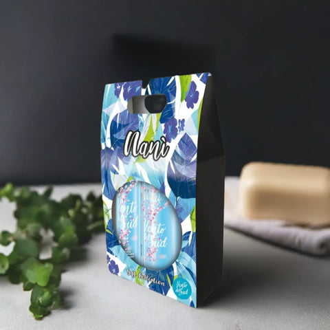 Nani sweet home cadeauverpakking wind uit het zuiden bodymist 75  ml en bad en douchecreme 250ml - Hemelse-geuren.nl