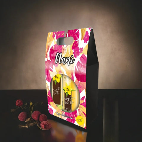 Nani sweet home cadeauverpakking vanille bodymist 75  ml en bad en douchecreme 250ml - Hemelse-geuren.nl