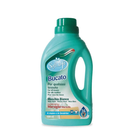 Soft vloeibaar wasmiddel White Musk voor witte en gekleurde was - Hemelse-geuren.nl