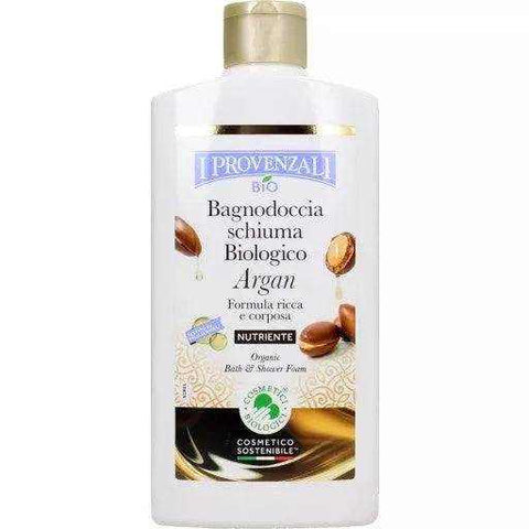 I Provenzali biologische bad- en doucheschuim met arganolie 400ml vegan.
